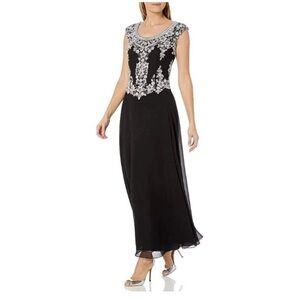 JKARA - 12P formal, maxi, beaded dress.